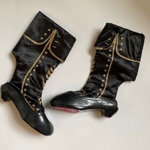 Disney Frozen II Anna Dress Up Adjustable Black Boots Ages 3+